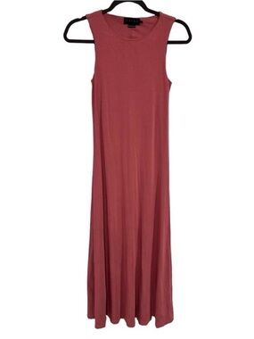 Hatch Pink Salmon Sleeveless Maxi Dress Maternity